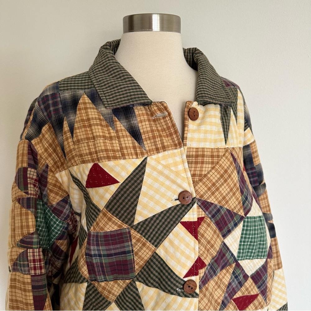 Patchwork Quilted Jacket - image 7